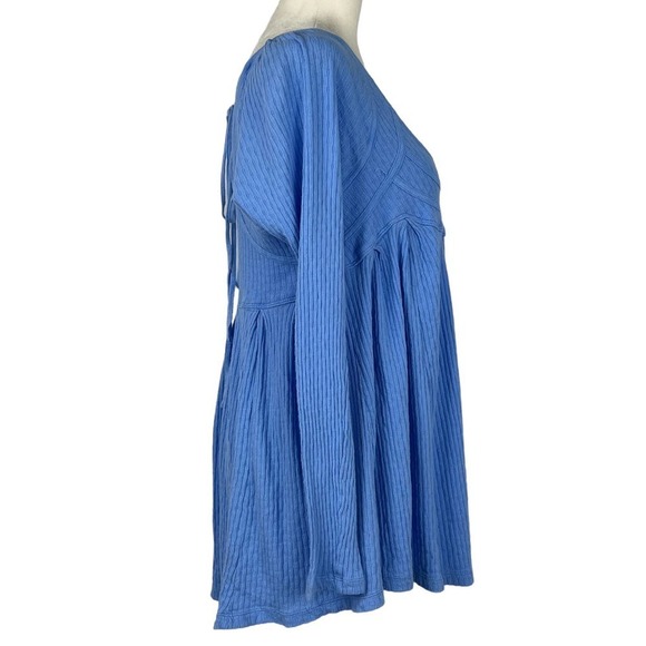 Free PEOPLE ITS ALWAYS YOU WOMENS TOP CORNFLOWER‎ BLUE NEW WITH TAG SIZE XS - Picture 12 of 16
